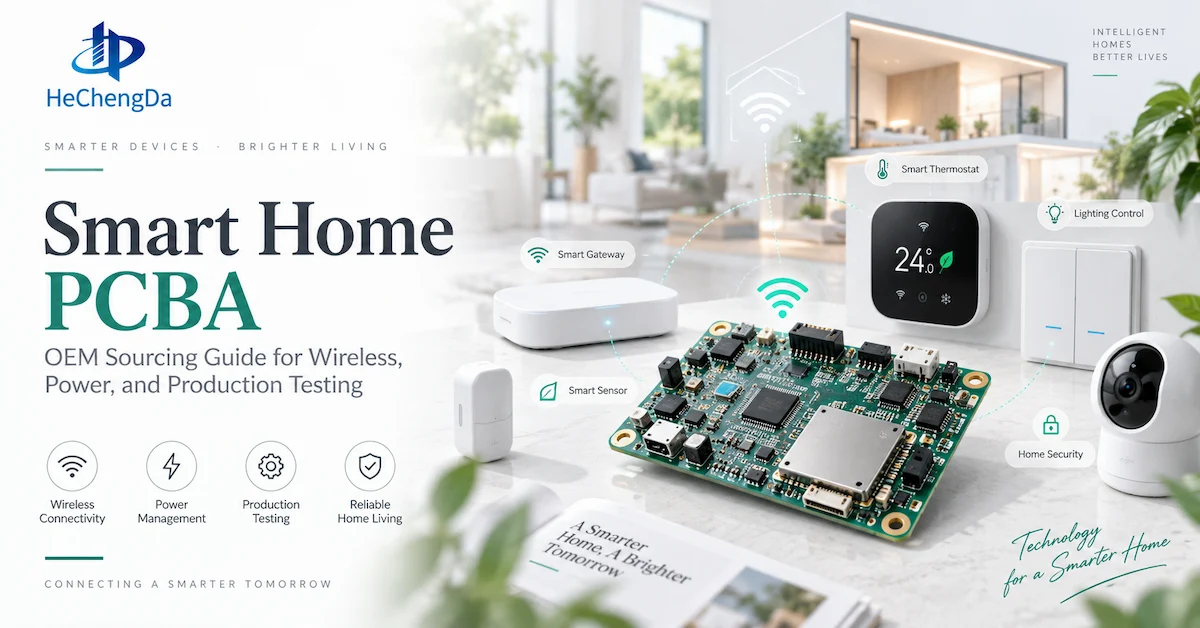 Smart home PCBA for smart device connectivity