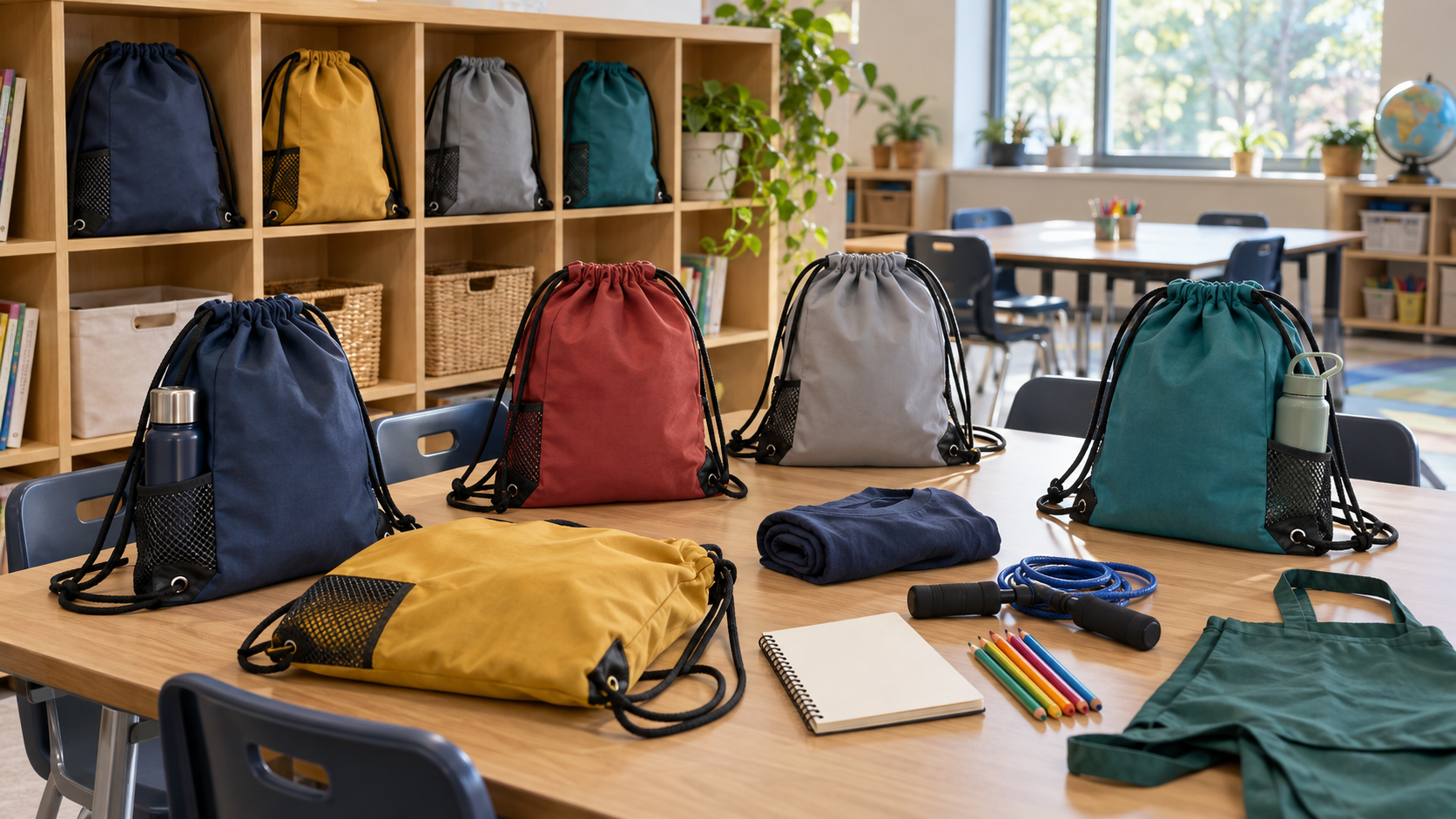 Drawstring Bags for Schools and Student Programs