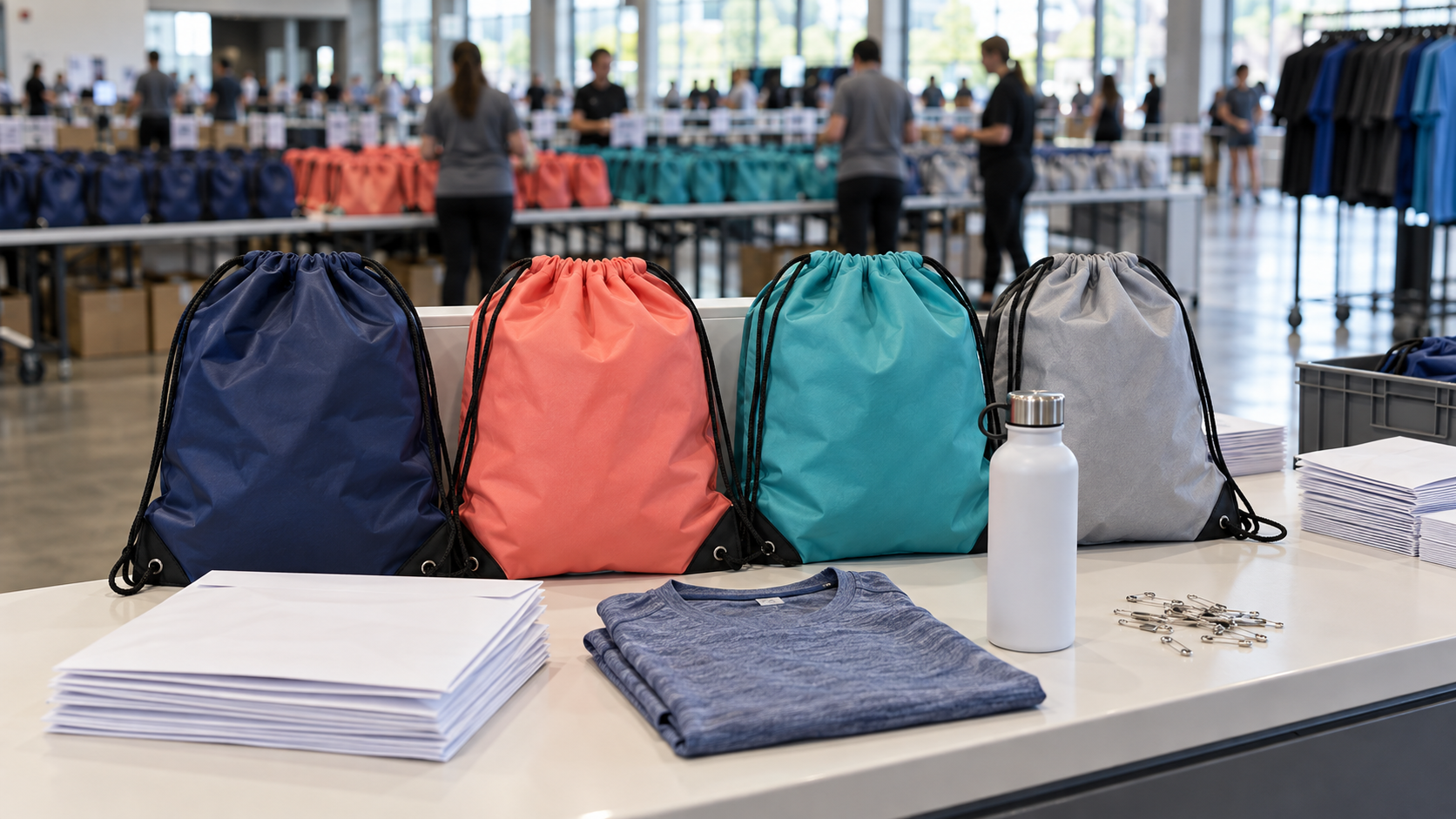 Custom Drawstring Bags for Marathons and Fitness Events