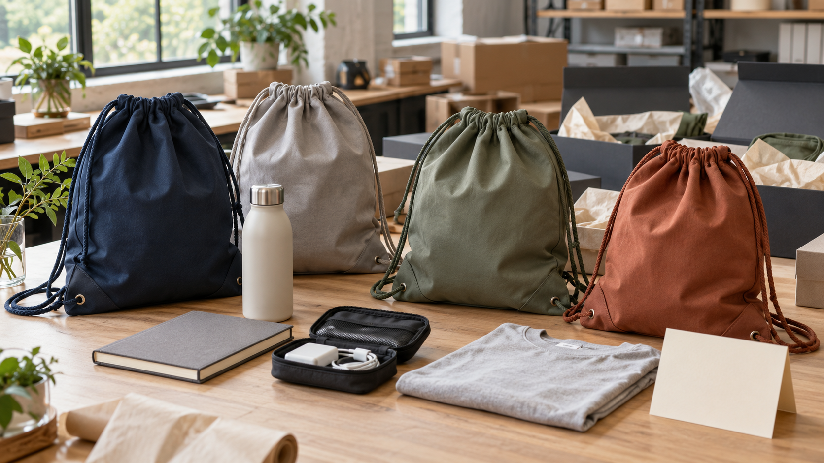 Drawstring Bags for Corporate Gift Kits