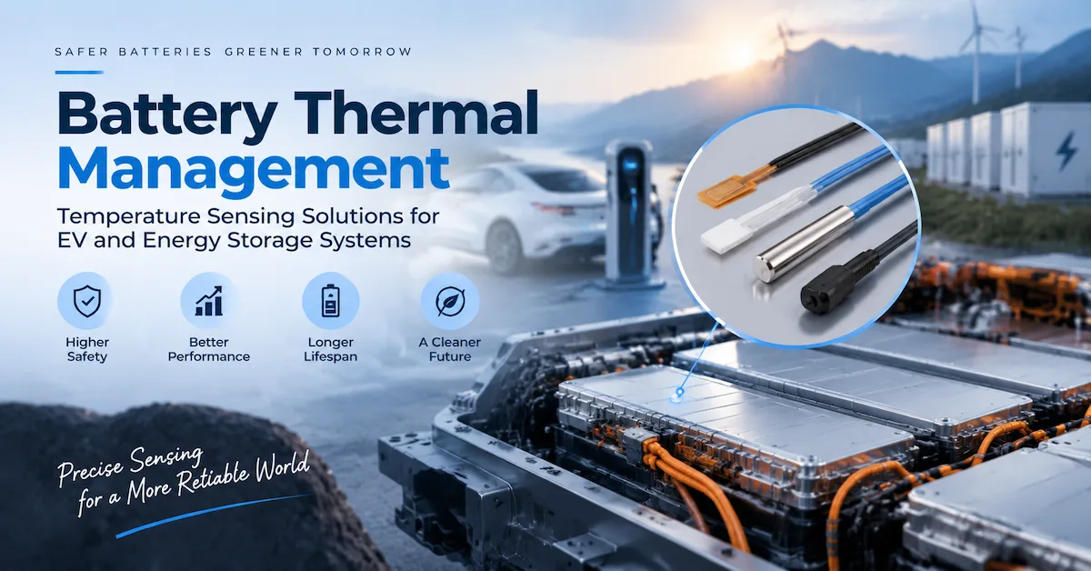 Solutions de capteurs de gestion thermique de batterie